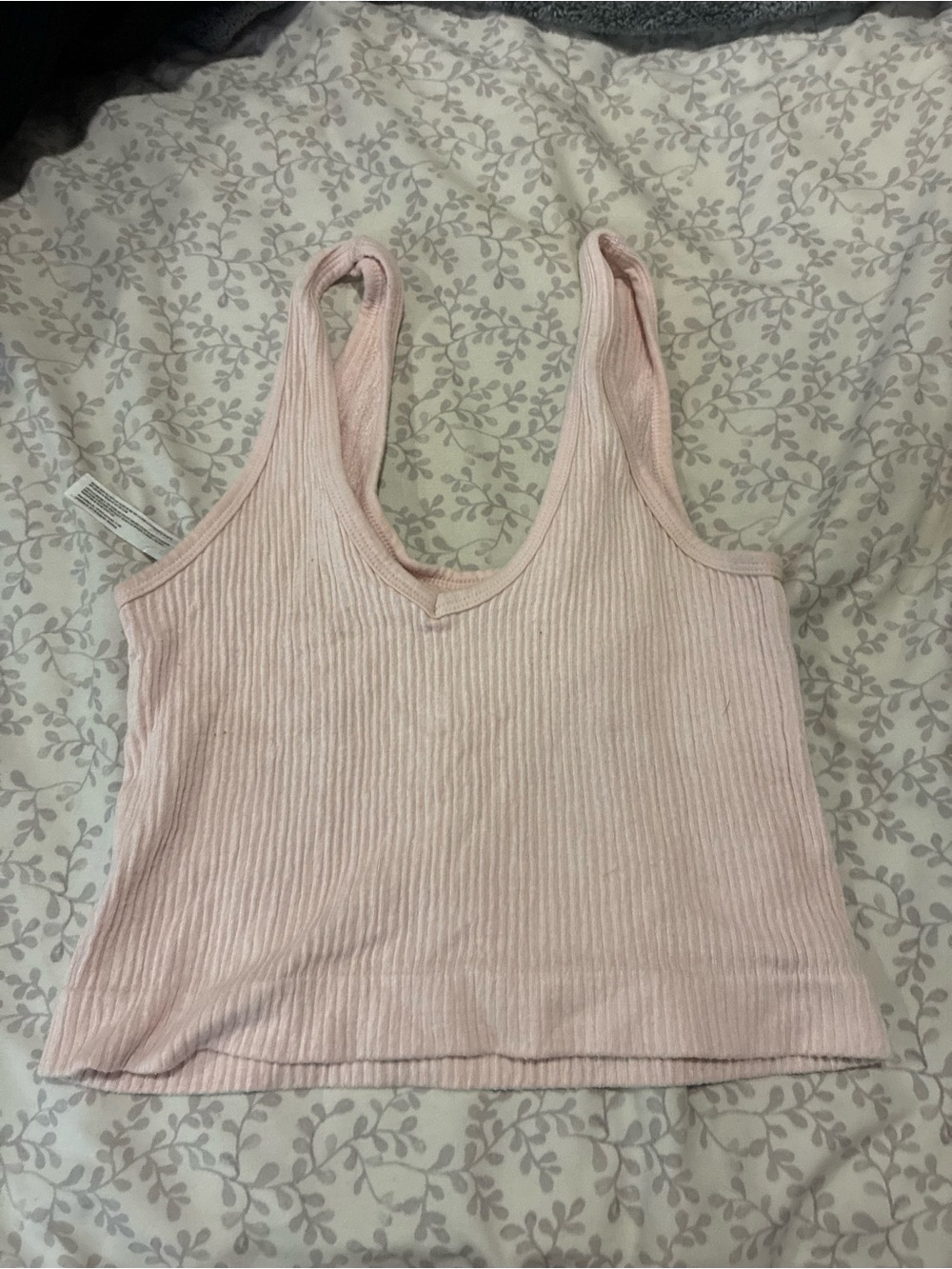 Urban Outfitters Women’s Ribbed Pink Tank Top
